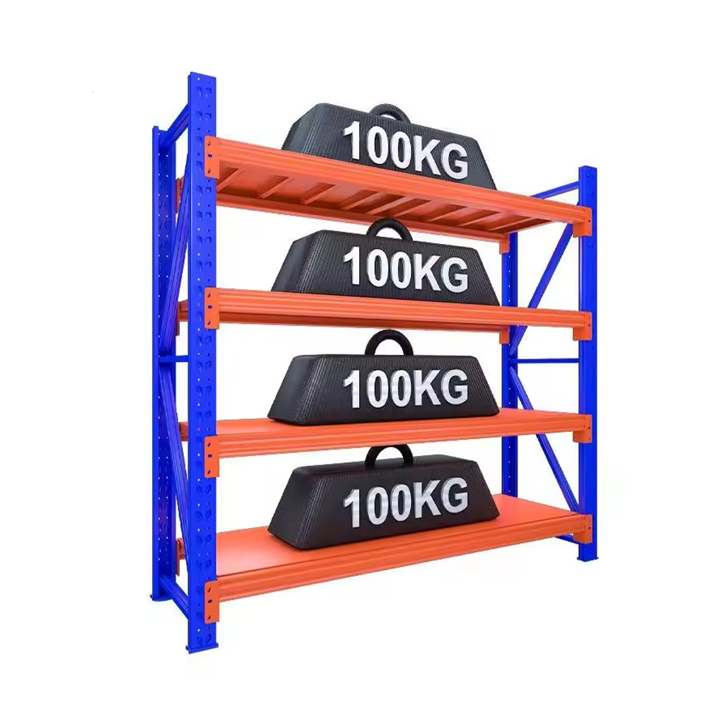 4 Layer Adjustable Light-Duty Warehouse Storage Rack for Offices Retail Home Environments 4 Layer Adjustable Light-Duty Warehouse Storage Rack for Offices Retail Home Environments